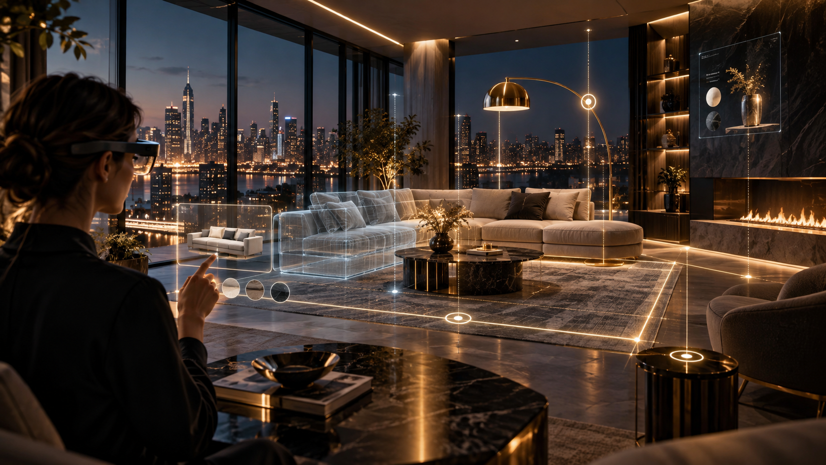 Augmented reality interior design with virtual furniture visualization