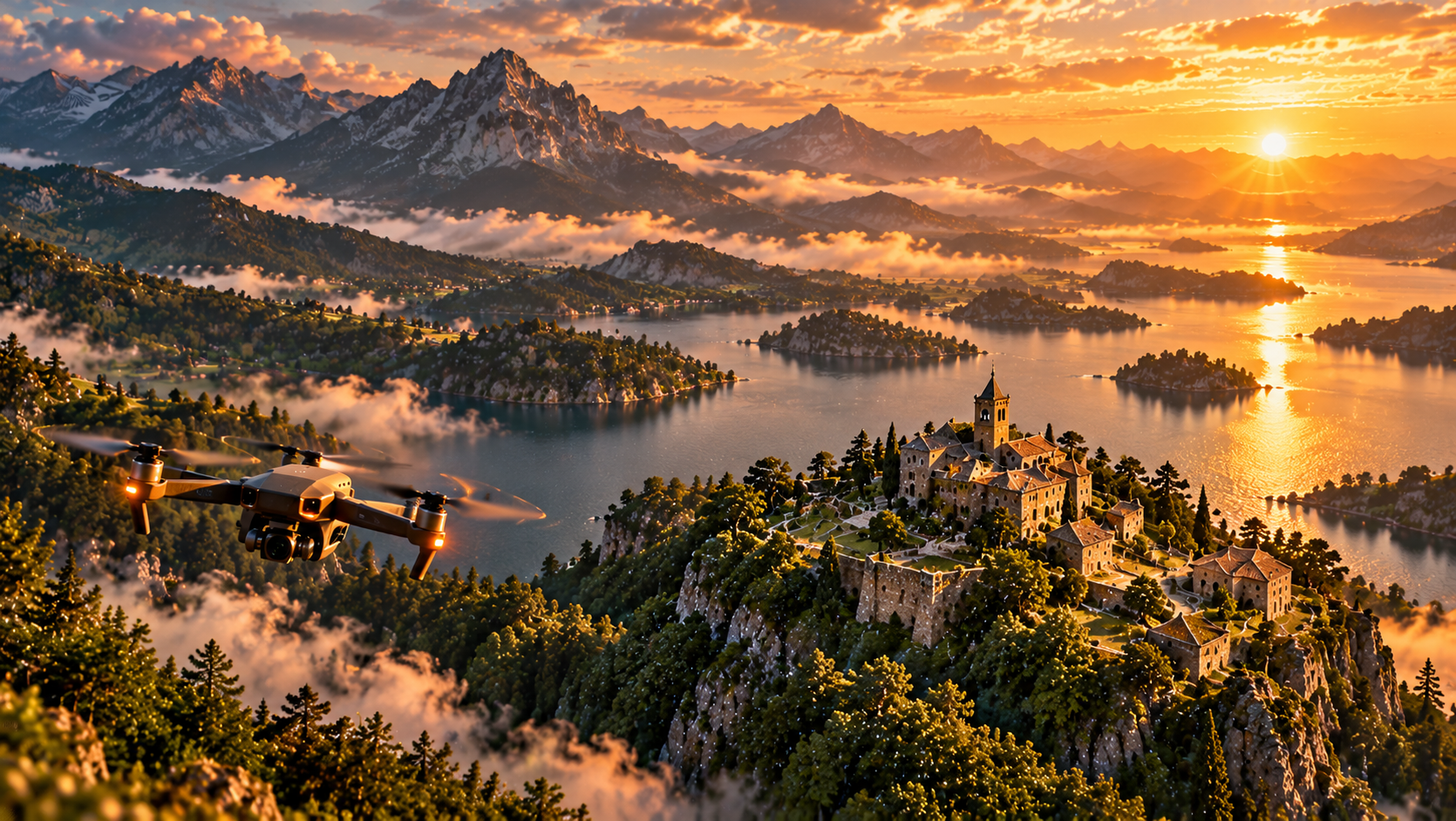Drone aerial imaging and terrain mapping