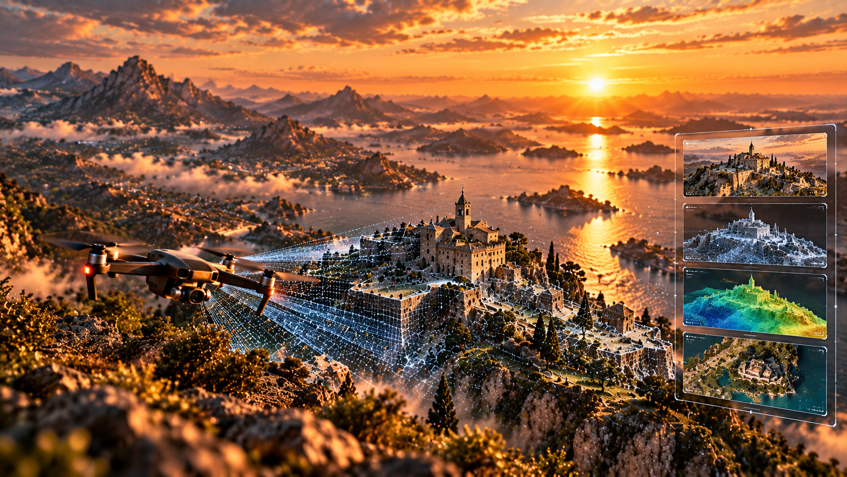 Laser scanning point clouds transformed into photogrammetric 3D models